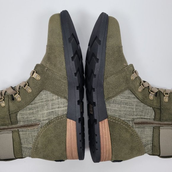 Sorel Major Carly Women's Green Combat Zip Up Boots NL2158-383 US SZ 9 - Picture 7 of 12